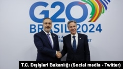 G-20 toplantıları için Brezilya’da bulunan Dışişleri Bakanı Fidan, ABD Dışişleri Bakanı Blinken’la görüştü.