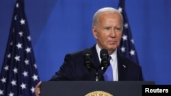 Tổng thống Joe Biden tại cuộc họp báo hôm 11/7/2024.