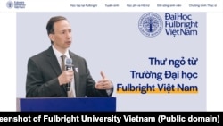 Hiệu trưởng Scott Andrew Fritzen của Đại học Fulbright Việt Nam công bố thư ngỏ hôm 30/8/2024.