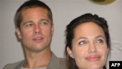 Nữ diễn viên Angelina Jolie và chồng, tài tử Brad Pitt