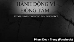 Thông báo thành lập của nhóm "Hành Động Vì Đồng Tâm".