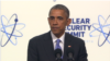 President Barack Obama speaking at the closing of the Nuclear Security Summit in Washington, April 1, Friday