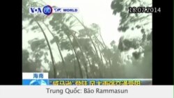 Bão Rammasun tàn phá tỉnh Hải Nam (VOA60)