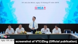 Minister of Information Nguyen Manh Hung meets with southern IT companies, July 15, 2019