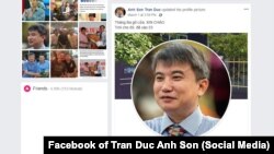 Trang Facebook của ông Trần Đức Anh Sơn. 1/3/2019